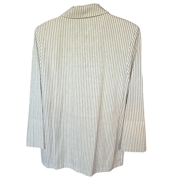 Vintage‎ Women's Toni Garment by CC Magic Striped Blazer Jacket Size Medium - Picture 3 of 7
